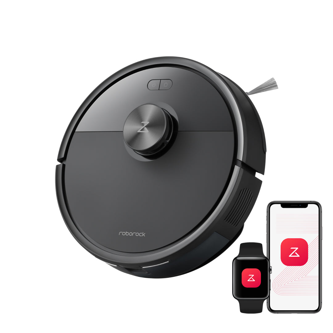 Roborock Q7 M5 robot vacuum running an unattended weekday cleaning cycle