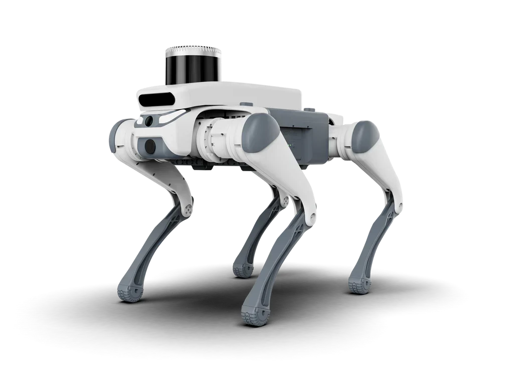 Deep Robotics Lite3 LiDAR patrolling an industrial plant on a scheduled inspection route