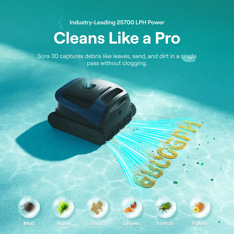 Beatbot Sora 30 Robotic Pool Cleaner + iSkim Ultra Robotic Pool Skimmer