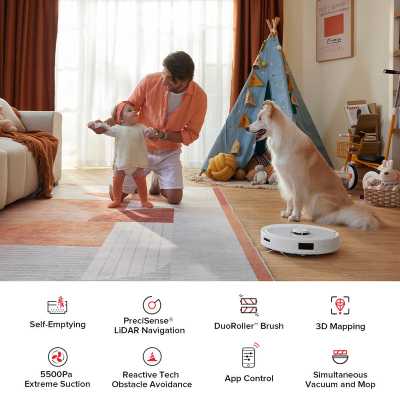 Roborock Q8 Max+ Robot Vacuum and Mop with Auto-Empty Dock