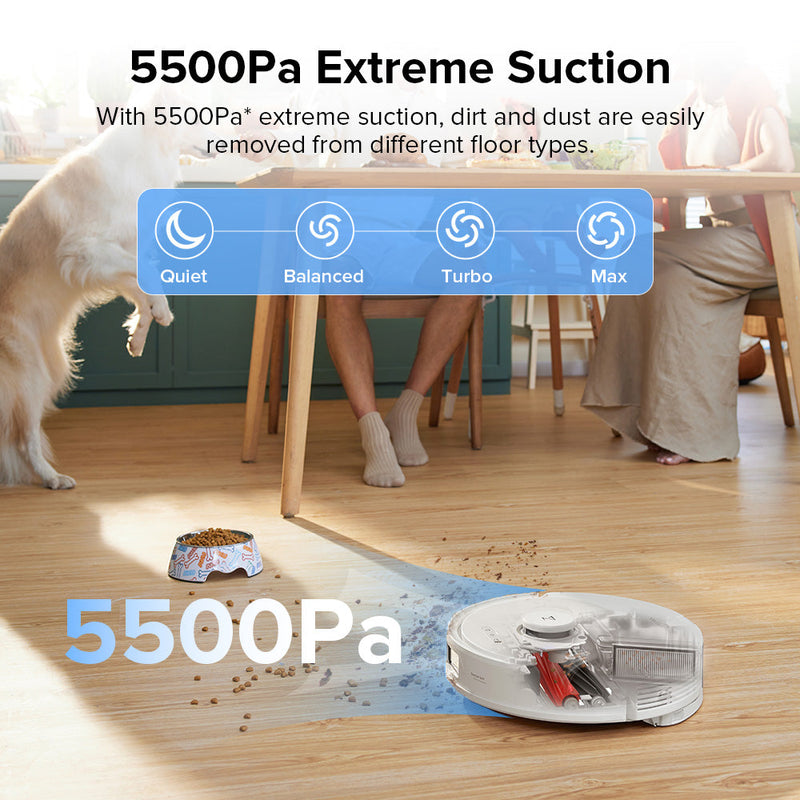 Roborock Q8 Max+ Robot Vacuum and Mop with Auto-Empty Dock