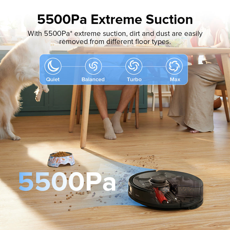 Roborock Q8 Max+ Robot Vacuum and Mop with Auto-Empty Dock