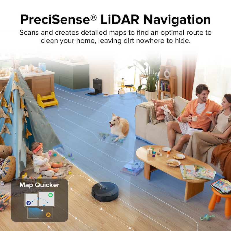 Roborock Q8 Max+ Robot Vacuum and Mop with Auto-Empty Dock