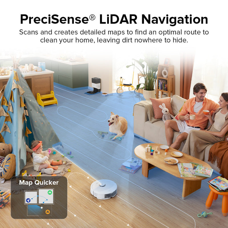 Roborock Q8 Max+ Robot Vacuum and Mop with Auto-Empty Dock