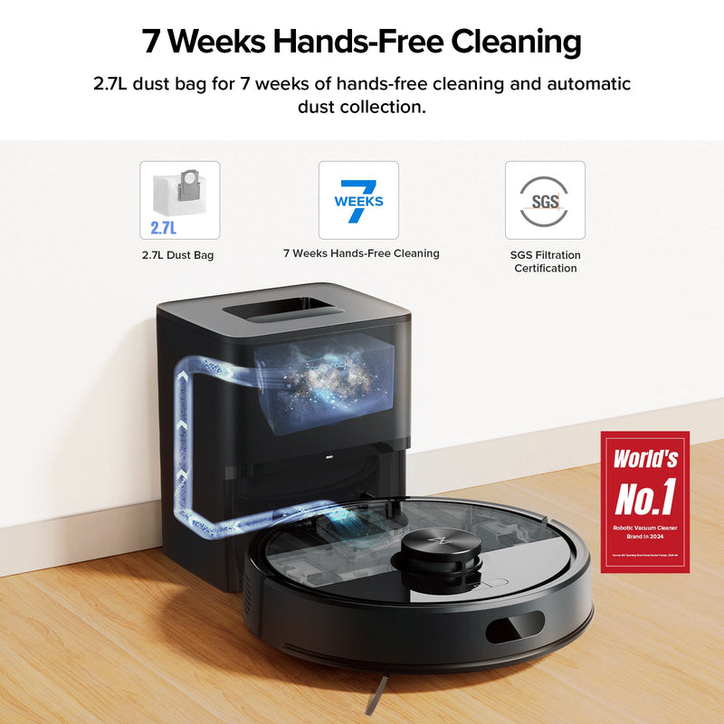 Roborock Q7 M5+ Robot Vacuum and Mop with Auto- Empty Dock (Upgraded from Q5 Max+)