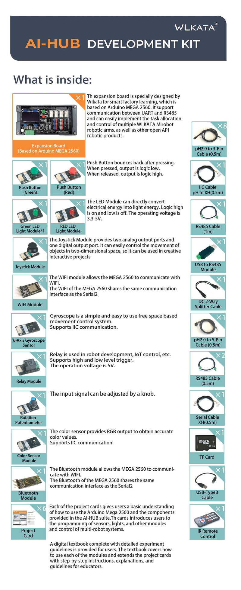 WLKATA |AI-HUB| AI Development Kit (With Textbook) - XFactory Brain
