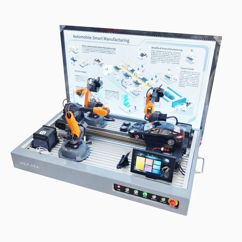 WLKATA Automobile Assembly Cell (Mirobot) | Car Manufacturing Training Solution | Touch Screen
