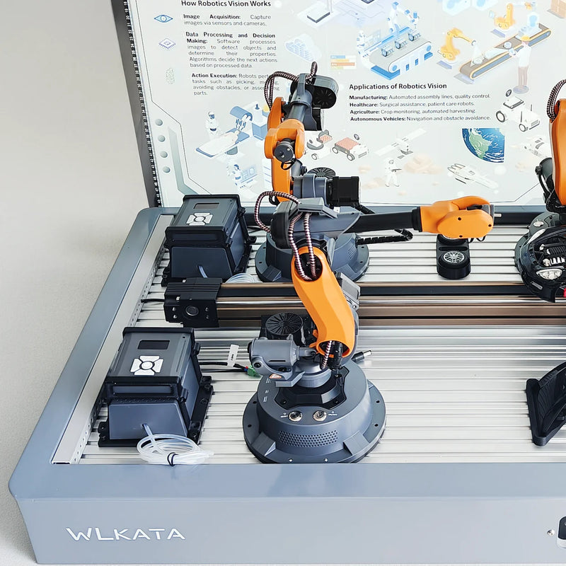 WLKATA Automobile Assembly Cell (Mirobot) | Car Manufacturing Training Solution | Touch Screen