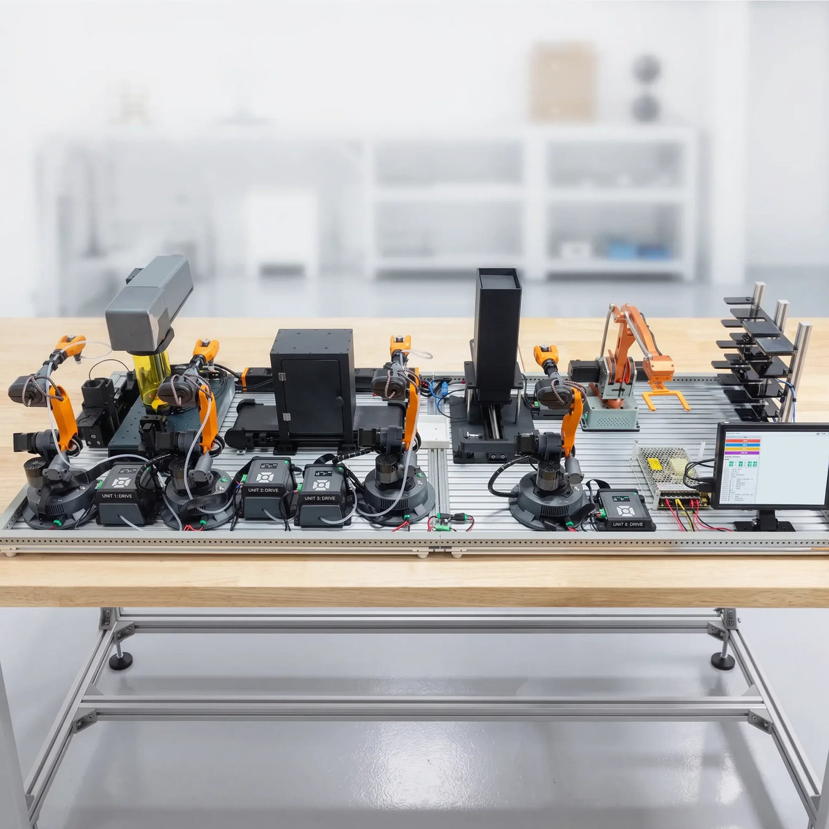WLKATA Engraved Souvenirs Manufacturing Line: engrave, inspect, package, and sort on one benchtop