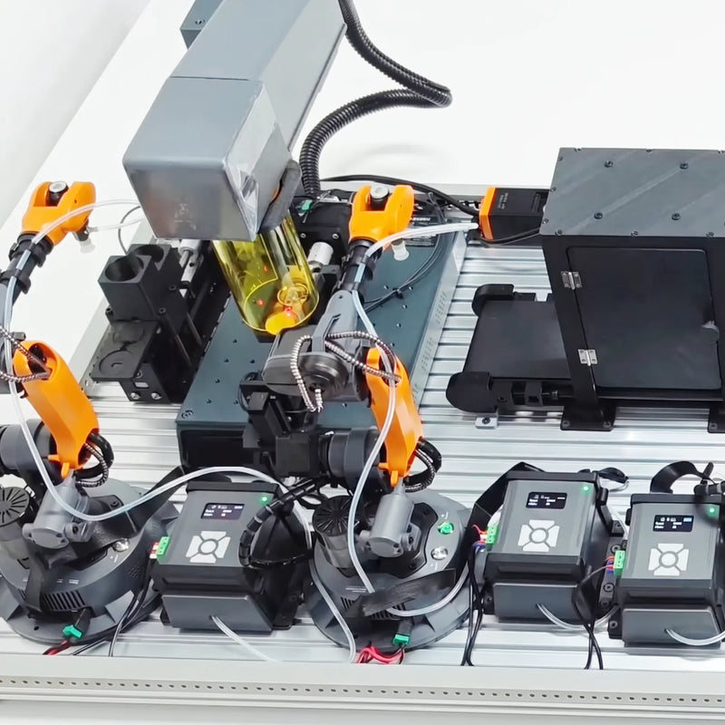 WLKATA Engraved Souvenirs Manufacturing Line (MT4 &amp; Mirobot)