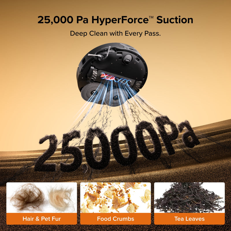 Roborock Qrevo Edge 2 - 25,000 Pa HyperForce™  Suction & Dual Anti-Tangle System