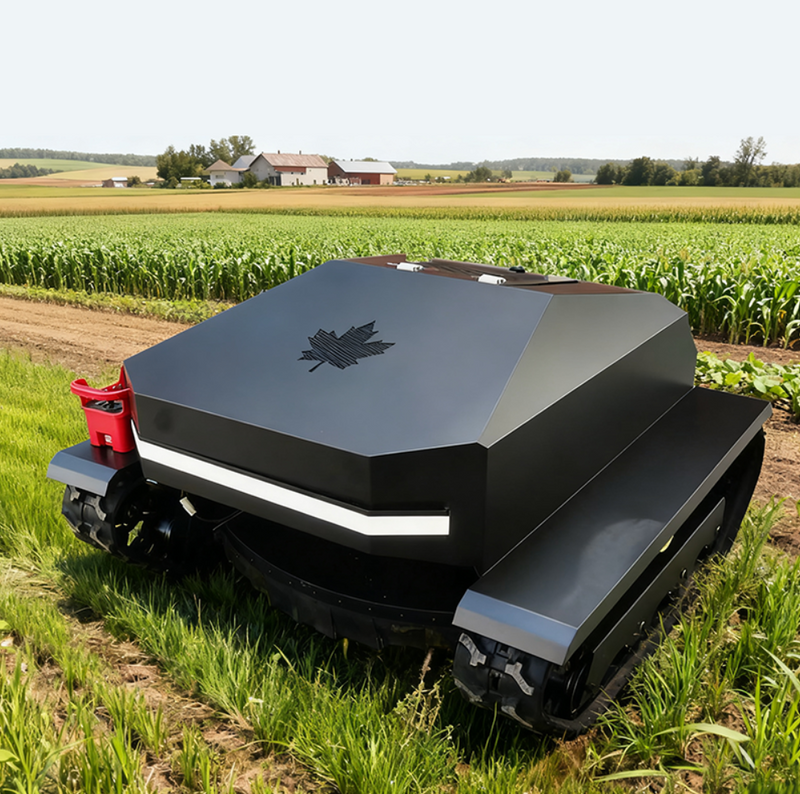 (Demo Product) Smart Remote-Control Lawn Mower with All-Terrain Tracks