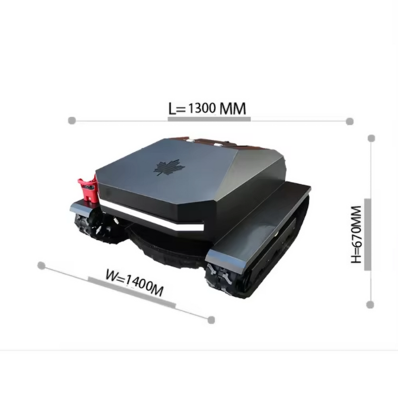 (Demo Product) Smart Remote-Control Lawn Mower with All-Terrain Tracks