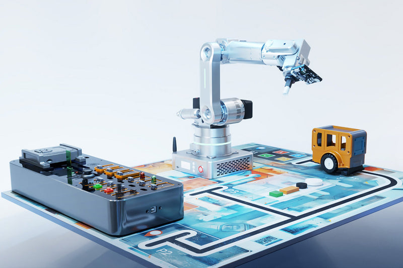 WLKATA |AI-HUB| AI Navigation Learning Kit (With Textbook) - XFactory Brain - Control Robotic Arms with AI Vision, Voice, Gesture, Arduino