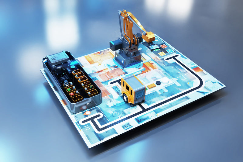 WLKATA |AI-HUB| AI Navigation Learning Kit (With Textbook) - XFactory Brain - Control Robotic Arms with AI Vision, Voice, Gesture, Arduino