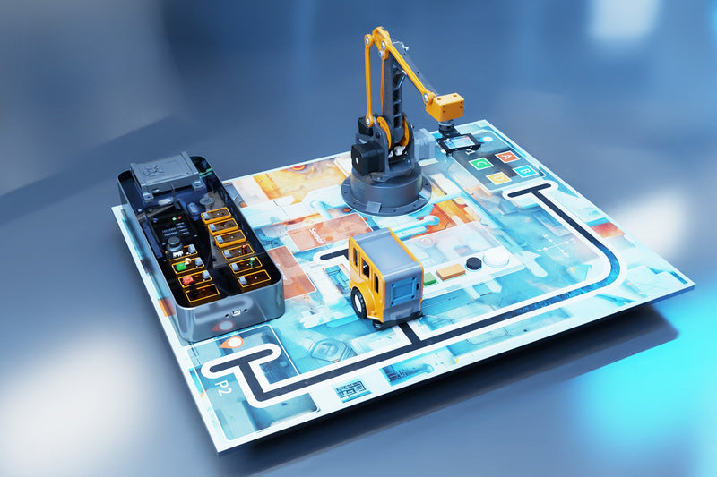 WLKATA |AI-HUB| AI Navigation Learning Kit (With Textbook) - XFactory Brain - Control Robotic Arms with AI Vision, Voice, Gesture, Arduino