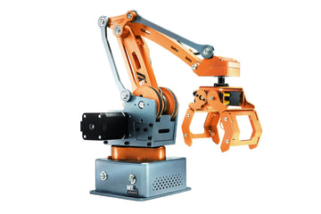 WLKATA MT4 Edu Kit - 0.1mm Repeatability Metal 4 Axis Robotic Arm, ROS2 Arduino Rebuildable