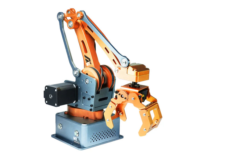 WLKATA MT4 Edu Kit - 0.1mm Repeatability Metal 4 Axis Robotic Arm, ROS2 Arduino Rebuildable