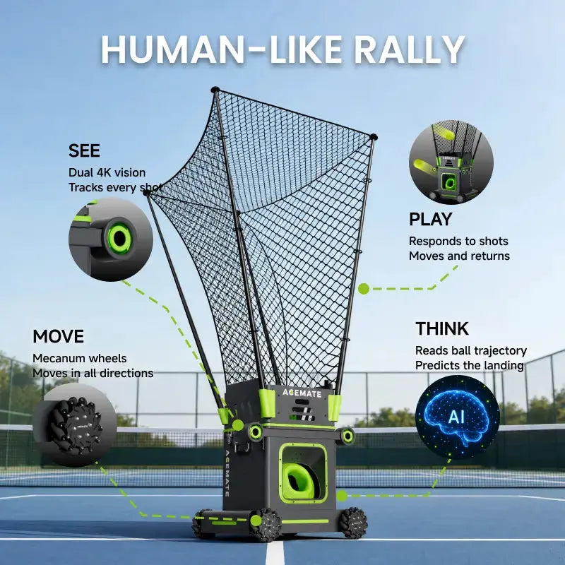 Acemate S10 Pro AI Tennis Robot (image 6)
