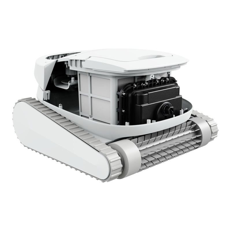 Chasing Hydro 3 pool cleaner, filter basket compartment open