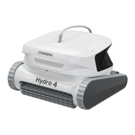Chasing Hydro 4 battery robotic pool cleaner, front three-quarter view
