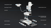 Chasing Hydro 4 battery pool cleaner exploded view of components