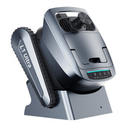 Chasing L1 Ultra pool cleaner on its wireless charging dock