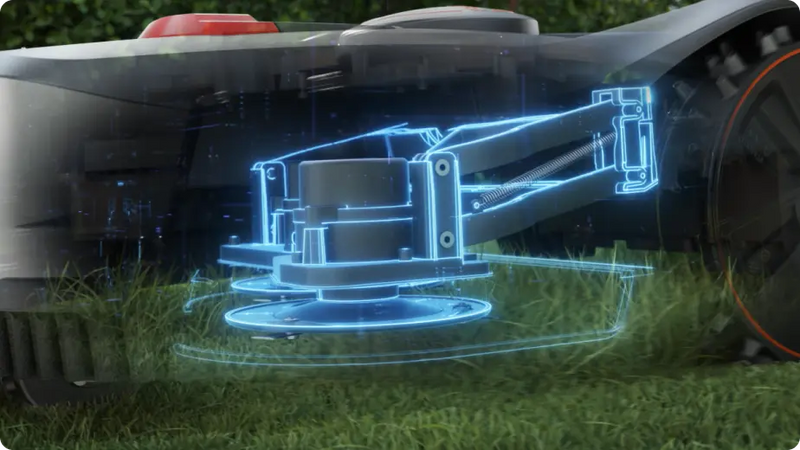 Sunseeker Elite X7 Pro robotic lawn mower, floating cutting disc