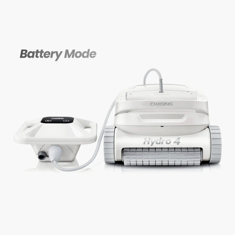 Chasing Hydro 4 robotic pool cleaner, battery mode
