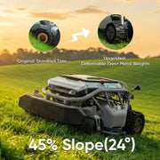 Mowrator S1 2WD deformable tires for 45 percent slopes