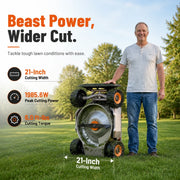 Mowrator S1 4WD Grip Tread Edition on grass