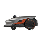 Sunseeker Elite X4 robotic lawn mower, studio view on white
