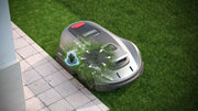 Sunseeker Elite X5 Gen 2 robotic lawn mower, precise edge cutting disc