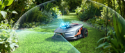 Sunseeker X4 Drop and Go setup on a garden lawn