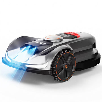 Sunseeker X7 robotic lawn mower on a lawn