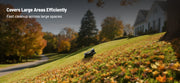 Yarbo Blower feature: covers large areas efficiently. Fast cleanup across large spaces.