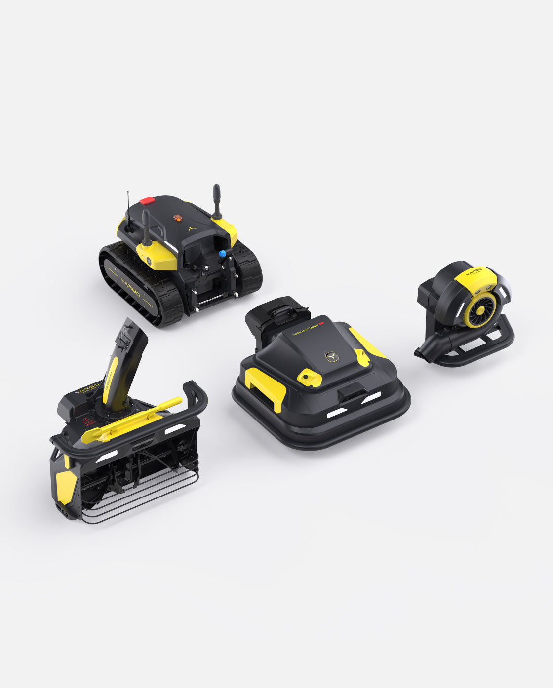 Yarbo Lawn Mower Pro + Snow Blower + Blower bundle: Core with all three modules